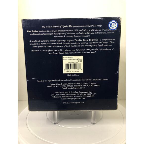 The Spode Blue Room Collection Floral Teacup and Saucer - Picture 13 of 13